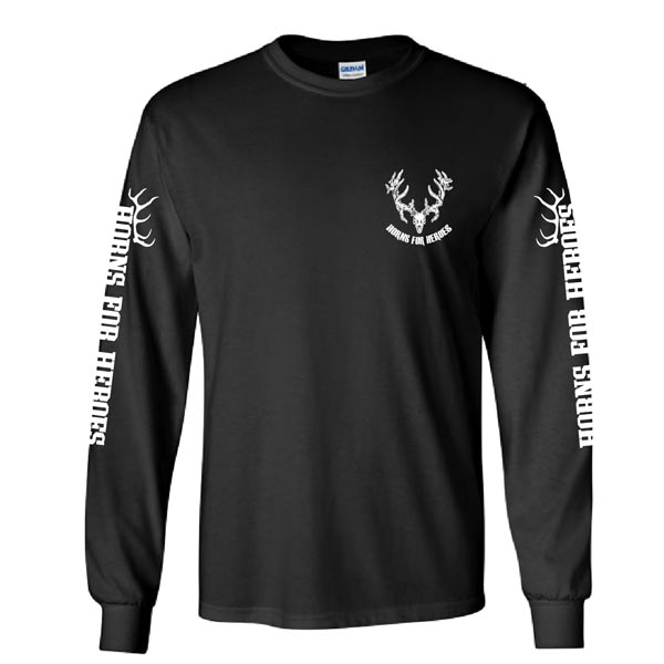 Horns for Heroes Long Sleeve Tee | Horns for Heroes Supports Veterans ...